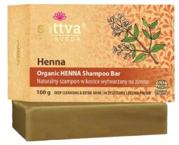Organiczny szampon w kostce z henną do włosów,