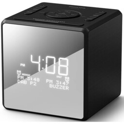 PHILIPS Radiobudzik TAR4600/10 Czarny, Tuner FM/DAB+, Wyświetlacz LCD