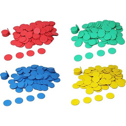 Żetony do gry czerwone (100 sztuk) wykonane