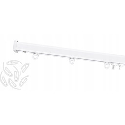 Karnisz Sufitowy Szyna Sufitowa Aluminiowa Zestaw Wave Ps