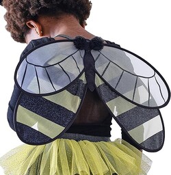 Ginger Ray Girls Bumblebee Wings z żółtym