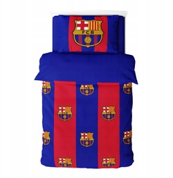 Fc Barcelona pościel komplet 135x200 50x75 cm mikrofibra