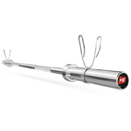 Gryf olimpijski prosty z tuleją obrotową 165cm