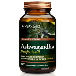 DOCTOR LIFE_Ashwagandha KSM-66 ekstrakt z korzenia 500mg suplement