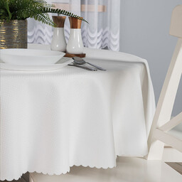 Markizeta Obrus wodoodporny 160 cm okrągły 012 kremowy