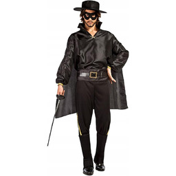 KOSTIUM PRZEBRANIE ZORRO STRÓJ ZŁOCZYŃCA HALLOWEEN KARNAWAŁ BAL