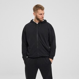 Duża Bluza Męska Czarna z Kapturem 99330 NORTH
