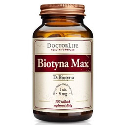 DOCTOR LIFE_Biotyna Max D-Biotyna 5mg suplement diety 100