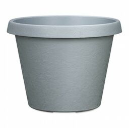 Szara doniczka tarasowa Scheurich Stones 47 Light Grey