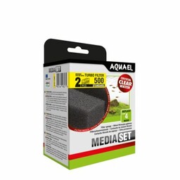 AQUAEL Wkład filtracyjny gąbkowy TURBO 500 MediaSet -2szt