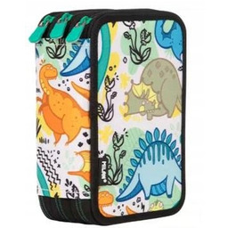 Piórnik 3-poz z wyp. Dinos, Milan