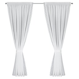 Eurofirany Firana gotowa Suzan 140x270 x2 komplet biała