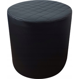 Pufa Pufy Czarna Ekoskóra 43x43 cm