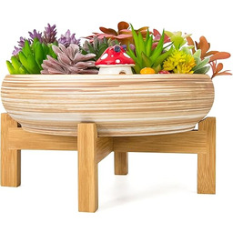 ARTKETTY Doniczki na sukulenty duża doniczka bonsai 25,5