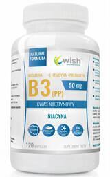 Wish Witamina B3 50 mg, 120 kapsułek