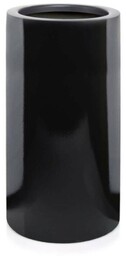 Czarna donica Fiber Cylinder High 70 cm
