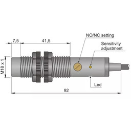 Czujnik pojemnościowy Fi 18 mm SC18SP-AE10 NO/NC LC10