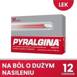 Pyralgina 500mg - 12 tabletek - lek przeciwbólowy