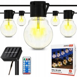 Girlanda solarna Led ogrodowa 50 x żarówek Led