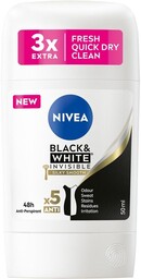 Black&White Invisible Silky Smooth antyperspirant w sztyfcie 50ml