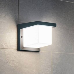 EGLO Kinkiet zewnętrzny LED Desella, czarny, aluminium, nowoczesny