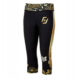Legginsy do Mma Grapplingu damskie Rose 3/4 S