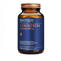 DOCTOR LIFE_Colostrum Immunab bio-aktywne kolostrum 500mg suplement diety