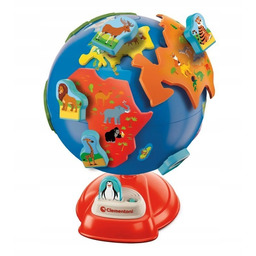 Interaktywny Globus Przedszkolaka mówiący moduł quiz kontynenty zwierzątka