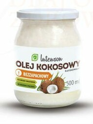 Olej Kokosowy Rafinowany, Bezzapachowy, Intenson, 500g