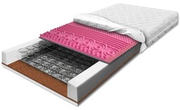 Materac bonel 180x200 sprężynowy z kokosem i pianką