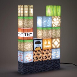 Lampka na biurko Minecraft Block Building stojaca nocna