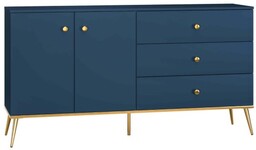 Komoda Glamour MARINE 03 granatowy/złoty OUTLET