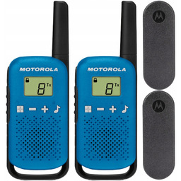 Krótkofalówki Walkie Talkie Motorola Niebieskie T42 do 4