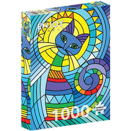 Puzzle 1000 Dekoracyjny Kot