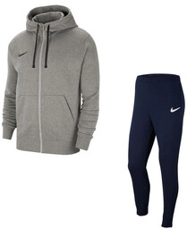 Dres męski bawełniany Nike ROZPINANY szary/granatowy CW6887-063 +