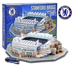 Puzzle 3D Stadion piłkarski Stamford Bridge Chelsea FC