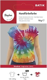 Rayher 35019286 Batik farba do ręcznego farbowania, wiśniowy,