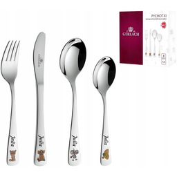 na Chrzest Roczek Sztućce dla dzieci Gerlach Pychotki