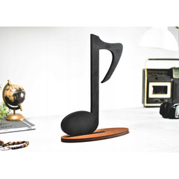 Stojak na słuchawki nauszne nuta solidny wieszak muzyka