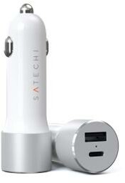 Satechi ST-TCPDCCS 72W USB-C PD Srebrny Ładowarka samochodowa