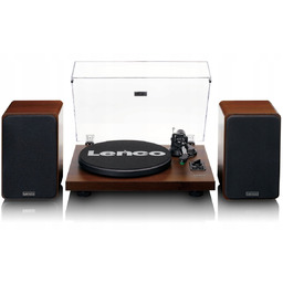 Gramofon Lenco LS-600WA (orzech) głośniki Zestaw HiFi