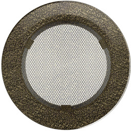 Kratka Wentylacyjna Kominkowa Okrągła Ø 150 Czarno-Złota