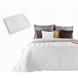 Narzuta Na Łóżko 170x210 Eurofirany Sofia biała Welwet