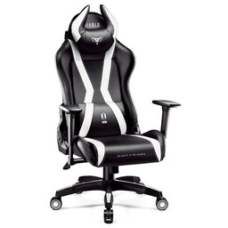 DIABLO CHAIRS Fotel gamingowy X-Horn 2.0 (L) Czarno-biały