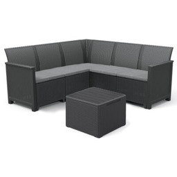 KETER Zestaw mebli ogrodowych Elodie 5 Corner 17212110