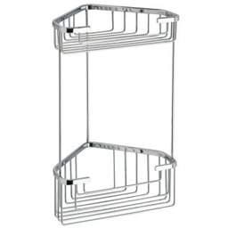 Podwójna półka narożna SMART 200x325x151mm chrom