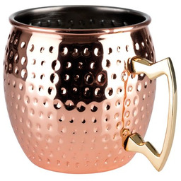 Kubek ze stali nierdzewnej w kolorze imitującym miedź