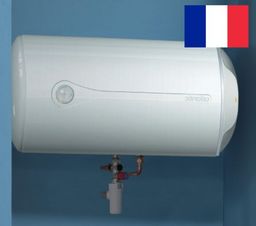 Elektryczny ogrzewacz wody z grzałką, Poziomy 50L 43,3/60,7/45