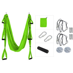 Zestaw Air Yoga Master Hamak z mocowaniem Zielony