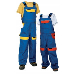 Spodnie ogrodniczki Cool Trend Kids niebiesko-żółty 104